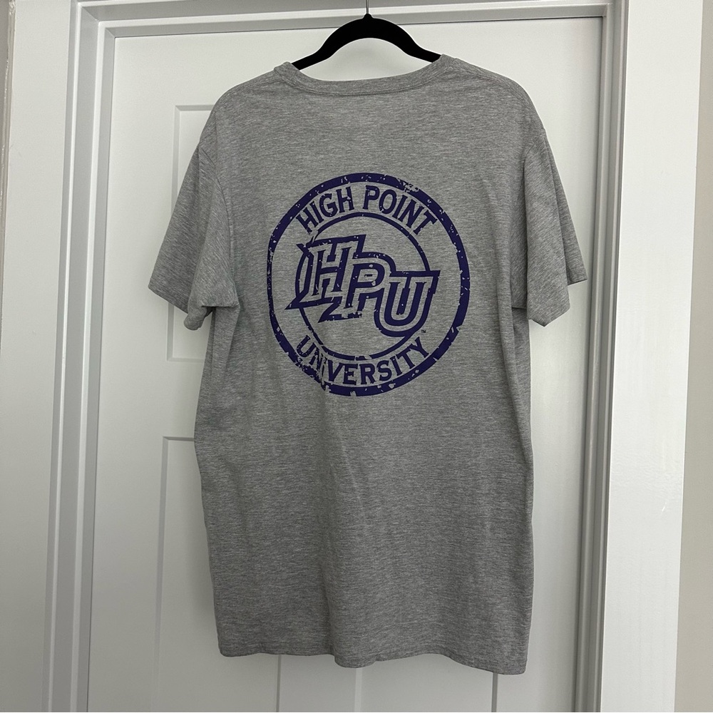 High Point University Gray Hanes nano-T Large Like New - Picture 2 of 3